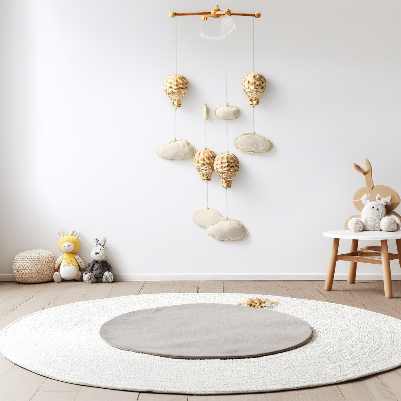 Children's room, preschool education place, photography organization, Home Decoration supplies, hand-woven rattan cloud balloons
